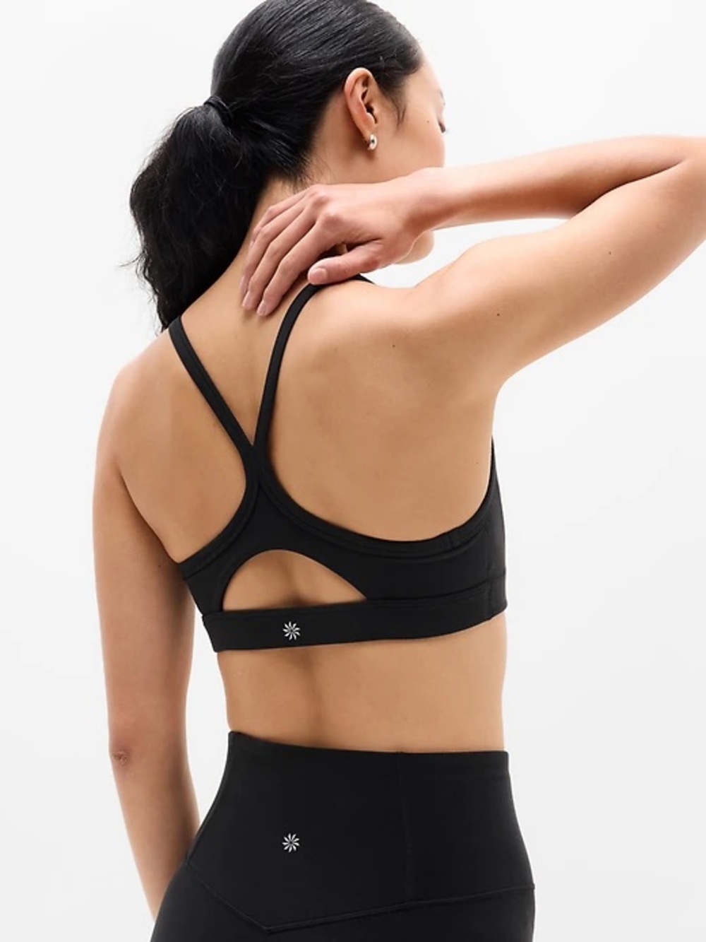 Athleta Vital Light Support Sports Bra Black NWT XS XL